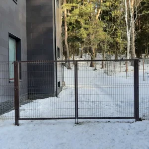 Ворота распашные 3d евроограждение